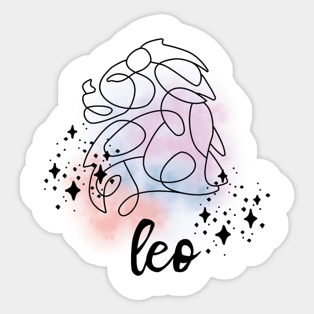 Leo Zodiac Sign Sticker by swagmaven